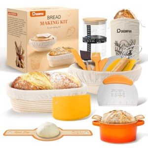 Oval and Round Banneton Bread Proofing Basket Set
