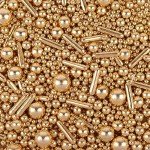 Gold Sprinkles for Cakes, Cupcakes, and Cookies