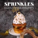 Gold Sprinkles for Cakes, Cupcakes, and Cookies
