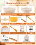 Oval and Round Banneton Bread Proofing Basket Set