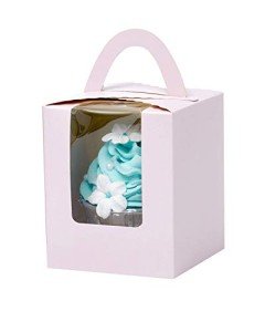 Light Purple Cupcake Boxes with Window - 50pcs