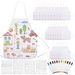 Pllieay 52 PCS Kids' DIY Apron Set