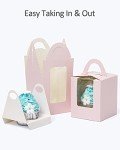 Light Purple Cupcake Boxes with Window - 50pcs