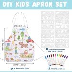 Pllieay 52 PCS Kids' DIY Apron Set