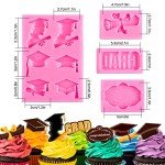 Graduation Silicone Fondant Molds - 4 Pack