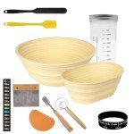 BOSKE Sourdough Starter Kit with Banneton Baskets