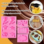 Graduation Silicone Fondant Molds - 4 Pack