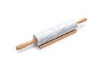 Fox Run Marble Rolling Pin with Wooden Cradle