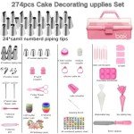 274-Piece Cake Decorating Tools Kit (Pink)