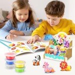 Kids' Air Dry Clay Kit with 26 Project Ideas
