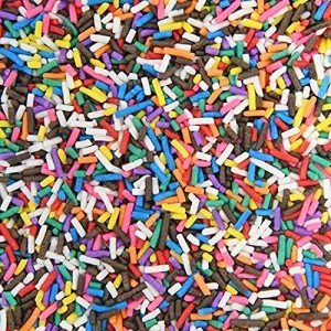 Colorful Vegan Rainbow Sprinkles for Baking