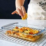 8-Piece Glass Baking Dish Set with Lids