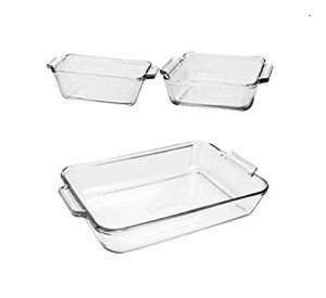 Anchor Hocking 3-Piece Glass Baking Dish Set