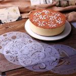 15-Piece Floral Cake Decorating Stencil Set
