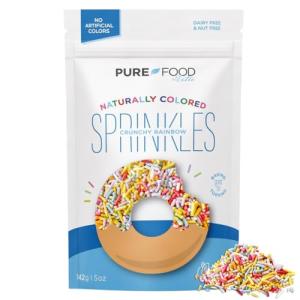 Natural Rainbow Color Sprinkles - Vegan & Dye Free