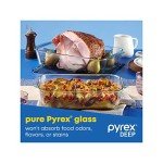 Pyrex 3-Piece Glass Baking Dish Set with Lids