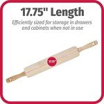Good Cook Classic Wooden Rolling Pin 17-Inch