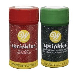 Wilton Holiday Red and Green Sanding Sugar Set