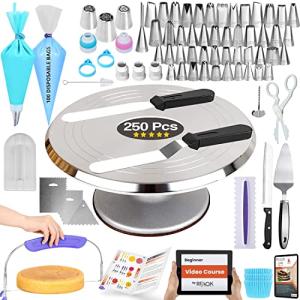 250-Piece Aluminum Cake Decorating Tools Kit