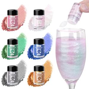 6-Color Edible Luster Dust Glitter Set