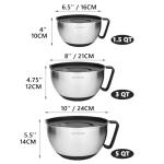 Rorence Non-Slip Mixing Bowls Set of 3
