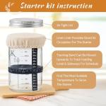 Sourdough Starter Kit with Glass Jar & Accessories