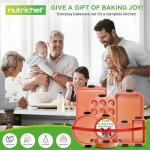 Nonstick 8-Piece Baking Pan Set with Handles