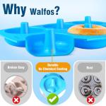 Walfos Non-Stick Silicone Donut Pan Set - 3 Pieces