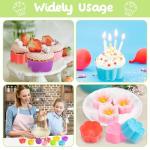 42-Piece Silicone Baking Molds for Cupcakes & Donuts