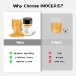 Luster Dust Edible Glitter Set - 4 Colors