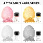 Luster Dust Edible Glitter Set - 4 Colors