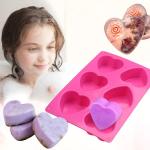 Heart-Shaped Silicone Mold for Baking and Candy