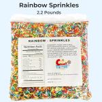 Rainbow Colorful Sprinkles - 2.2 Pounds Bulk