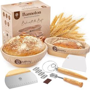 Banneton Baskets and Sourdough Baking Supplies Kit