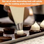 5-Piece Round Piping Tip Set for Baking