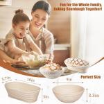 Banneton Proofing Basket Set for Sourdough Baking