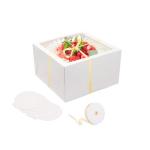 20Pcs White Cake Boxes with Window & Boards