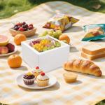 20Pcs White Cake Boxes with Window & Boards