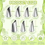 7-Piece Cake Decorating Tips Set for Icing