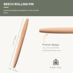 Wooden French Rolling Pin for Baking 15.75-Inch