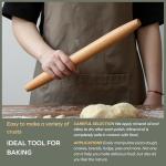 Wooden French Rolling Pin for Baking 15.75-Inch