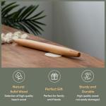 Wooden French Rolling Pin for Baking 15.75-Inch