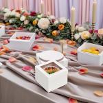 20-Pack 12-Inch White Cake Boxes with Boards