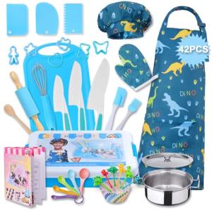 42-Piece Kids Cooking and Baking Play Set