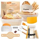 Oval and Round Banneton Bread Proofing Basket Set