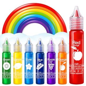 Rainbow Edible Food Coloring Set for Baking