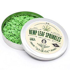 Hemp Leaf Edible Sprinkles for Cakes & Ice Cream