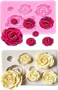 Rose Silicone Molds for Cake and Chocolate Decorating