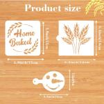 9-Piece Baking Stencil Set for Bread & Desserts