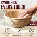 9-Inch Banneton Proofing Basket for Sourdough Baking